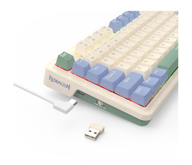 REDRAGON Ucal Pro (biała) K673CPG-RGB-PRO - 1260383 - zdjęcie 7